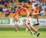 27 May 2018; Daniel St Ledger of Carlow during the Leinster GAA Football Senior Championship Quarter-Final match between Carlow and Kildare at O'Connor Park in Tullamore, Offaly. Photo by Matt Browne/Sportsfile