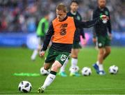 28 May 2018; Daryl Horgan of Republic of Ireland during the warm-up prior to the International Friendly match between France and Republic of Ireland at Stade de France in Paris, France. Photo by Seb Daly/Sportsfile