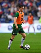 28 May 2018; Kevin Long of Republic of Ireland during the warm-up prior to the International Friendly match between France and Republic of Ireland at Stade de France in Paris, France. Photo by Seb Daly/Sportsfile