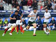 28 May 2018; Callum O'Dowda of Republic of Ireland in action against Nabil Fekir of France during the International Friendly match between France and Republic of Ireland at Stade de France in Paris, France. Photo by Seb Daly/Sportsfile