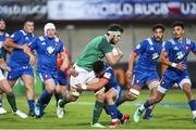 30 May 2018; Caelan Doris of Ireland is tackled by Adrien Seguret of France during the World Rugby U20 Championship 2018 Pool C match between France and Ireland at the Stade Aime Giral in Perpignan, France. Photo by Sportsfile