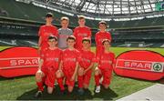 30 May 2018; The SPAR FAI Primary School 5s National Finals took place in the Aviva Stadium on Wednesday, May 30th, where former Republic of Ireland International Keith Andrews and current Republic of Ireland women's footballer Megan Campbell were in attendance supporting as girls and boys from 13 counties battled it out for national honours. Pictured are players from Trafrask NS, Co. Cork, prior to the SPAR FAI Primary School 5s National Finals at Aviva Stadium in Dublin. Photo by Harry Murphy/Sportsfile