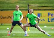 31 May 2018; James McClean, right, and Daryl Horgan during a Republic of Ireland training session at the FAI National Training Centre in Abbotstown, Dublin. Photo by Stephen McCarthy/Sportsfile