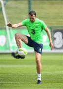 31 May 2018; John O'Shea during a Republic of Ireland training session at the FAI National Training Centre in Abbotstown, Dublin. Photo by Stephen McCarthy/Sportsfile