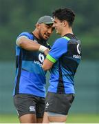 31 May 2018; Bundee Aki, left, and Joey Carbery during Ireland squad training at Carton House in Maynooth, Co. Kildare. Photo by Ramsey Cardy/Sportsfile