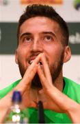 31 May 2018; Matt Doherty during a Republic of Ireland press conference at the FAI National Training Centre in Abbotstown, Dublin. Photo by Stephen McCarthy/Sportsfile