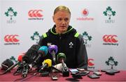 31 May 2018; Head coach Joe Schmidt during an Ireland press conference at Carton House in Maynooth, Co. Kildare. Photo by Ramsey Cardy/Sportsfile