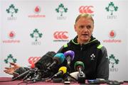 31 May 2018; Head coach Joe Schmidt during an Ireland press conference at Carton House in Maynooth, Co. Kildare. Photo by Ramsey Cardy/Sportsfile