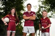 31 May 2018; Cian Boland, centre, with Aine Harrison and Conal Doohan from St. Oliver Plunkett Eoghan Ruadh GAA Club pictured at the launch of the club’s new partnership deal with Community Credit Union for the 2018 S.O.P.E.R. (St. Oliver Plunkett Eoghan Ruadh) mini-league and summer camp series. Photo by Eóin Noonan/Sportsfile