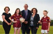 31 May 2018; Pictured from left, Sue Callanan, Community Credit Union Business Development Manager, Aine Harrion from St. Oliver Plunkett Eoghan Ruadh GAA Club, John Quilter, Chairman of St. Oliver Plunkett Eoghan Ruadh GAA Club, Maureen Brogan, Community Credit Union CEO and Conal Doohan from St. Oliver Plunkett Eoghan Ruadh GAA Club at the launch of the club’s new partnership deal with Community Credit Union for the 2018 S.O.P.E.R. (St. Oliver Plunkett Eoghan Ruadh) mini-league and summer camp series. Photo by Eóin Noonan/Sportsfile