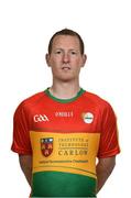 31 May 2018; Danny Moran of Carlow during the Carlow Football Squad Portraits 2018 at Carlow GAA Centre of Excellence in Fennagh, Carlow. Photo by Matt Browne/Sportsfile