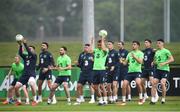1 June 2018; Republic of Ireland players, including Graham Burke, during training at the FAI National Training Centre in Abbotstown, Dublin. Photo by Stephen McCarthy/Sportsfile