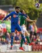 1 June 2018; Garry Buckley of Cork City in action against David Webster of Waterford during the SSE Airtricity League Premier Division match between Cork City and Waterford at Turner's Cross, Cork. Photo by Eóin Noonan/Sportsfile
