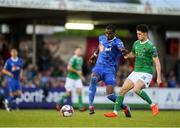 1 June 2018; Ismahil Akinade of Waterford in action against Shane Griffin of Cork City during the SSE Airtricity League Premier Division match between Cork City and Waterford at Turner's Cross, Cork. Photo by Eóin Noonan/Sportsfile
