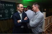 1 June 2018; Republic of Ireland manager Martin O'Neill with supporter Michael Byrne, from Leicester, England, during the CRISC Player of the Year Awards at  Ballsbridge Hotel, Dublin. Photo by David Fitzgerald/Sportsfile