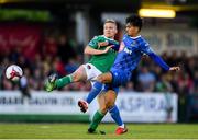 1 June 2018; Conor McCormack of Cork City in action against Faysel Kasmi of Waterford during the SSE Airtricity League Premier Division match between Cork City and Waterford at Turner's Cross, Cork. Photo by Eóin Noonan/Sportsfile