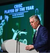 1 June 2018; FAI Chief Executive John Delaney in attendance at the CRISC Player of the Year Awards at  Ballsbridge Hotel, Dublin. Photo by David Fitzgerald/Sportsfile