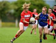 2 June 2018; Maire O'Callaghan of Cork in action against Niamh Lonergan of Tipperary during the TG4 Munster Senior Ladies Football Championship semi-final between Tipperary and Cork at Ardfinnan, Tipperary. Photo by Matt Browne/Sportsfile