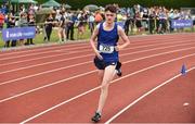 2 June 2018; Miceal McCaul of St Colmans Newry, Co. Armagh, on his way to winning the  Intermediate Boys 3000 Metres during the Irish Life Health All-Ireland Schools Track and Field Championships at Tullamore Harriers Stadium in Tullamore, Co. Offaly. Photo by Sam Barnes/Sportsfile