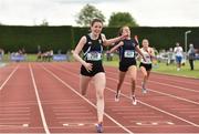 2 June 2018; Rachel McCann of Sullivan Upper Holywood, Co. Down, on her way to winning the  Intermediate Girls 300 Metres during the Irish Life Health All-Ireland Schools Track and Field Championships at Tullamore Harriers Stadium in Tullamore, Co. Offaly. Photo by Sam Barnes/Sportsfile
