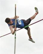 2 June 2018; Dillon Ryan of Thurles CBS, Co. Tipperary, competing in the Junior Boys Pole Vault during the Irish Life Health All-Ireland Schools Track and Field Championships at Tullamore Harriers Stadium in Tullamore, Co. Offaly. Photo by Sam Barnes/Sportsfile