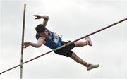 2 June 2018; Dillon Ryan of Thurles CBS, Co. Tipperary, competing in the Junior Boys Pole Vault during the Irish Life Health All-Ireland Schools Track and Field Championships at Tullamore Harriers Stadium in Tullamore, Co. Offaly. Photo by Sam Barnes/Sportsfile