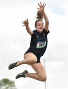 2 June 2018; Hannah Moriarty of Kings Hospital, Co. Dublin, competing in the Minor Girls Long Jump during the Irish Life Health All-Ireland Schools Track and Field Championships at Tullamore Harriers Stadium in Tullamore, Co. Offaly. Photo by Sam Barnes/Sportsfile