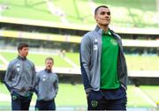 2 June 2018; Graham Burke of Republic of Ireland walks the pitch prior to the International Friendly match between Republic of Ireland and the United States at the Aviva Stadium in Dublin. Photo by Stephen McCarthy/Sportsfile