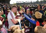 2 June 2018; Joe Canning of Galway signs autographs following the Leinster GAA Hurling Senior Championship Round 4 match between Wexford and Galway at Innovate Wexford Park in Wexford. Photo by Ramsey Cardy/Sportsfile