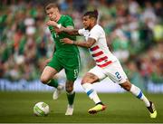 2 June 2018; James McClean of Republic of Ireland in action against DeAndre Yedlin of United States during the International Friendly match between Republic of Ireland and the United States at the Aviva Stadium in Dublin. Photo by Stephen McCarthy/Sportsfile