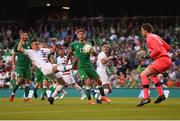 2 June 2018; Bobby Wood of United States scores his side's first goal during the International Friendly match between Republic of Ireland and the United States at the Aviva Stadium in Dublin. Photo by Eóin Noonan/Sportsfile