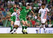 2 June 2018; Declan Rice of Republic of Ireland in action against Tyler Adams of United States during the International Friendly match between Republic of Ireland and the United States at the Aviva Stadium in Dublin. Photo by Eóin Noonan/Sportsfile