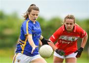2 June 2018; Roisin Howard of Tipperary in action against Chloe Collins of Cork during the TG4 Munster Senior Ladies Football Championship semi-final between Tipperary and Cork at Ardfinnan, Tipperary. Photo by Matt Browne/Sportsfile