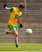 3 June 2018; Peadar Mogan of Donegal in action during the Eirgrid Ulster GAA Football U20 Championship Quarter Final match between Derry and Donegal at Healy Park in Omagh, Co Tyrone. Photo by Philip Fitzpatrick/Sportsfile
