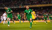 2 June 2018; Alan Judge of Republic of Ireland celebrates after scoring his side's winning goal during the International Friendly match between Republic of Ireland and the United States at the Aviva Stadium in Dublin. Photo by Stephen McCarthy/Sportsfile