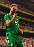 2 June 2018; Alan Judge of Republic of Ireland celebrates after scoring his side's winning goal during the International Friendly match between Republic of Ireland and the United States at the Aviva Stadium in Dublin. Photo by Stephen McCarthy/Sportsfile