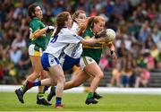 3 June 2018; Andrea Murphy of Kerry in action against Kate McGrath of Waterford during the TG4 Munster Senior Ladies Football Championship semi-final match between Kerry and Waterford at Fitzgerald Stadium in Killarney, Kerry. Photo by Matt Browne/Sportsfile