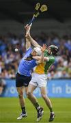 3 June 2018; Liam Rushe of Dublin in action against Ben Conneely of Offaly during the Leinster GAA Hurling Senior Championship Round 4 match between Dublin and Offaly at Parnell Park, Dublin. Photo by Seb Daly/Sportsfile