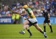 3 June 2018; Pat Camon of Offaly in action against Fiontán McGibb of Dublin during the Leinster GAA Hurling Senior Championship Round 4 match between Dublin and Offaly at Parnell Park, Dublin. Photo by Seb Daly/Sportsfile