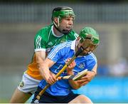 3 June 2018; Fergal Whitely of Dublin in action against Tom Spain of Offaly during the Leinster GAA Hurling Senior Championship Round 4 match between Dublin and Offaly at Parnell Park, Dublin. Photo by Seb Daly/Sportsfile