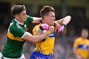 3 June 2018; Conal O nAinifein of Clare in action against Paul Geaney of Kerry during the Munster GAA Football Senior Championship semi-final match between Kerry and Clare at Fitzgerald Stadium in Killarney, Kerry. Photo by Matt Browne/Sportsfile