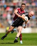 3 June 2018; Charles Harrison of Sligo in action against Eamonn Brannigan of Galway during the Connacht GAA Football Senior Championship semi-final match between Galway and Sligo at Pearse Stadium, Galway. Photo by Eóin Noonan/Sportsfile