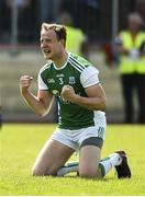 3 June 2018; Che Cullen of Fermanagh celebrates after the Ulster GAA Football Senior Championship Semi-Final match between Fermanagh and Monaghan at Healy Park in Omagh, Co Tyrone. Photo by Oliver McVeigh/Sportsfile