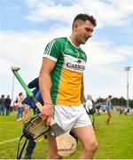 3 June 2018; Offaly captain David King leaves the field following his side's defeat during the Leinster GAA Hurling Senior Championship Round 4 match between Dublin and Offaly at Parnell Park, Dublin. Photo by Seb Daly/Sportsfile