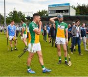 3 June 2018; David King, left, and James Gorman of Offaly following their side's defeat during the Leinster GAA Hurling Senior Championship Round 4 match between Dublin and Offaly at Parnell Park, Dublin. Photo by Seb Daly/Sportsfile