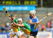 3 June 2018; Shane Barrett of Dublin in action against Ronan Hughes of Offaly during the Leinster GAA Hurling Senior Championship Round 4 match between Dublin and Offaly at Parnell Park, Dublin. Photo by Seb Daly/Sportsfile