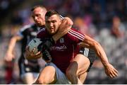 3 June 2018; Damien Comer of Galway is tackled by Eoin McHugh of Sligo during the Connacht GAA Football Senior Championship semi-final match between Galway and Sligo at Pearse Stadium, Galway. Photo by Eóin Noonan/Sportsfile