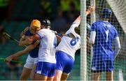 3 June 2018; Austin Gleeson of Waterford catches the ball in the square, the umpires ruled the ball had crossed the line and awarded the goal, during the Munster GAA Senior Hurling Championship Round 3 match between Waterford and Tipperary at the Gaelic Grounds, Limerick. Photo by Piaras Ó Mídheach/Sportsfile