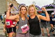 3 June 2018; Participants Annie Kirwan, left, and Niamh Holohan, from Ranelagh, Dublin, following the 2018 Vhi Women’s Mini Marathon. 30,000 women from all over the country took to the streets of Dublin to run, walk and jog the 10km route, raising much needed funds for hundreds of charities around the country. www.vhiwomensminimarathon.ie Photo by Ramsey Cardy/Sportsfile