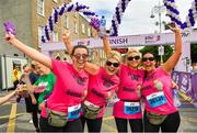 3 June 2018; Participants following the 2018 Vhi Women’s Mini Marathon. 30,000 women from all over the country took to the streets of Dublin to run, walk and jog the 10km route, raising much needed funds for hundreds of charities around the country. www.vhiwomensminimarathon.ie Photo by Ramsey Cardy/Sportsfile